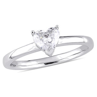0.50 CT. Heart-Shaped Diamond Solitaire Engagement Ring in 14K White Gold (H/I1)