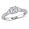 Thumbnail Image 1 of 1.24 CT. T.W. Cushion-Cut Diamond Three Stone Engagement Ring in 14K White Gold
