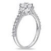 Thumbnail Image 2 of 1.24 CT. T.W. Cushion-Cut Diamond Three Stone Engagement Ring in 14K White Gold