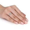 Thumbnail Image 3 of 1.24 CT. T.W. Cushion-Cut Diamond Three Stone Engagement Ring in 14K White Gold