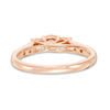Thumbnail Image 2 of 0.45 CT. T.W. Diamond Past Present Future® Engagement Ring in 14K Rose Gold