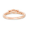 Thumbnail Image 3 of 0.45 CT. T.W. Diamond Past Present Future® Engagement Ring in 14K Rose Gold