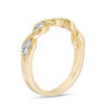 Thumbnail Image 1 of 0.145 CT. T.W. Diamond Twist Vintage-Style Stackable Band in 10K Gold