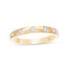 Thumbnail Image 0 of 0.145 CT. T.W. Diamond Five Stone Stackable Band in 10K Gold