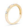 Thumbnail Image 1 of 0.145 CT. T.W. Diamond Five Stone Stackable Band in 10K Gold