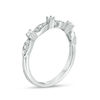 Thumbnail Image 2 of 0.23 CT. T.W. Diamond Alternating Stackable Band in 10K White Gold
