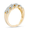 Thumbnail Image 1 of 0.29 CT. T.W. Diamond Wave Band in 10K Gold