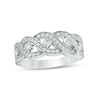 Thumbnail Image 0 of 0.45 CT. T.W. Diamond Five Stone Station Wave Band in 10K White Gold