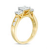Thumbnail Image 1 of 0.95 CT. T.W. Princess-Cut Diamond Past Present Future® Engagement Ring in 10K Gold