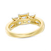 Thumbnail Image 3 of 0.95 CT. T.W. Princess-Cut Diamond Past Present Future® Engagement Ring in 10K Gold