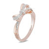 Thumbnail Image 1 of Enchanted Disney Snow White 0.087 CT. T.W. Diamond Bow Ring in 10K Rose Gold