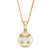 Magnificence™ 0.08 CT. Diamond Solitaire Frame Pendant in 10K Gold