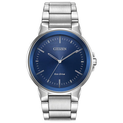 Men's Citizen Eco-Drive® Axiom Watch with Blue Dial (Model: BJ6510-51L)