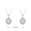Thumbnail Image 2 of Magnificence™ 0.15 CT. T.W. Diamond Solitaire Oval Frame Drop Earrings in 10K White Gold