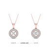 Thumbnail Image 3 of Magnificence™ 0.15 CT. T.W. Diamond Solitaire Oval Frame Drop Earrings in 10K White Gold
