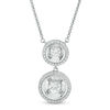 Magnificence™ 0.40 CT. T.W. Diamond Two-Stone Necklace in 10K White Gold