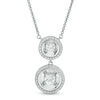 Thumbnail Image 0 of Magnificence™ 0.40 CT. T.W. Diamond Two-Stone Necklace in 10K White Gold