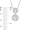 Thumbnail Image 1 of Magnificence™ 0.40 CT. T.W. Diamond Two-Stone Necklace in 10K White Gold