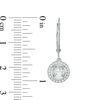 Thumbnail Image 2 of Magnificence™ 0.33 CT. T.W. Diamond Frame Drop Earrings in 10K White Gold