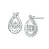 Thumbnail Image 1 of 0.04 CT. T.W. Composite Diamond Pear-Shaped Stud Earrings in Sterling Silver