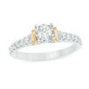 Thumbnail Image 1 of 0.63 CT. T.W. Diamond Collar Engagement Ring in 10K Two-Tone Gold