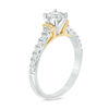 Thumbnail Image 2 of 0.63 CT. T.W. Diamond Collar Engagement Ring in 10K Two-Tone Gold
