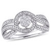 Thumbnail Image 1 of 0.24 CT. T.W. Composite Diamond Bypass Promise Ring in 10K White Gold
