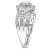 Thumbnail Image 2 of 0.24 CT. T.W. Composite Diamond Bypass Promise Ring in 10K White Gold