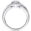 Thumbnail Image 3 of 0.24 CT. T.W. Composite Diamond Bypass Promise Ring in 10K White Gold