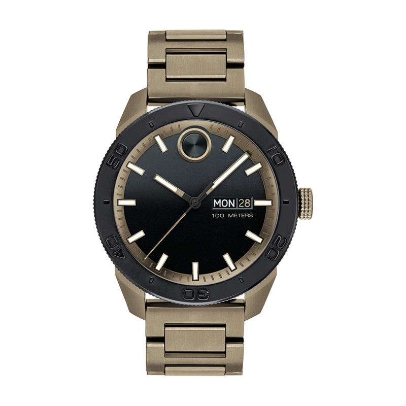 Men's Movado Bold® Sport Grey IP Watch with Black Dial (Model: 3600511)