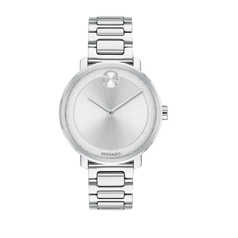 Ladies' Movado Bold® Sugar Watch with Silver-Tone Dial (Model: 3600501)|Peoples Jewellers