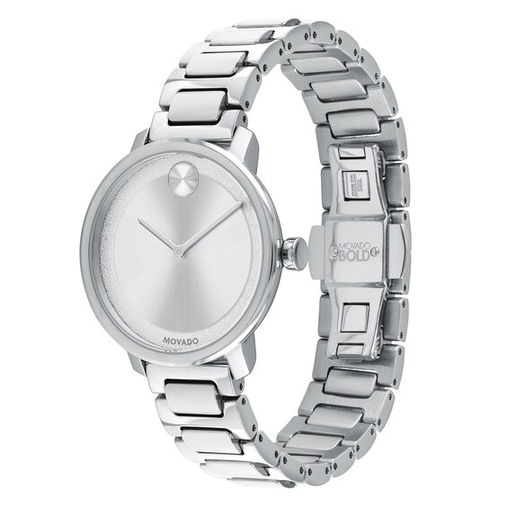 Ladies' Movado Bold® Sugar Watch with Silver-Tone Dial (Model: 3600501)