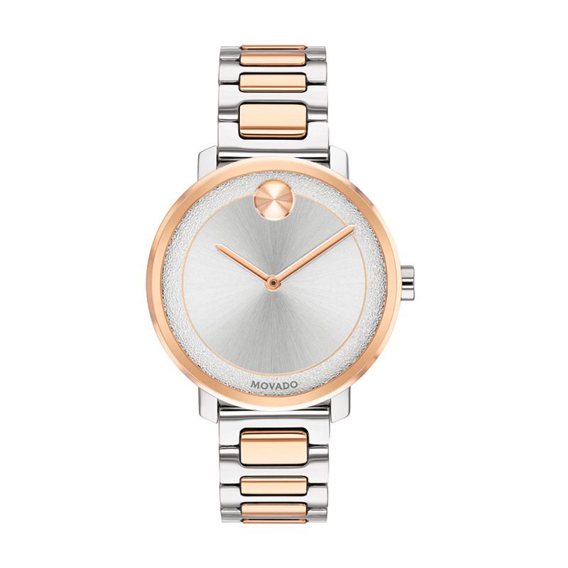 Ladies' Movado Bold® Sugar Two-Tone IP Watch with Silver-Tone Dial (Model: 3600504)|Peoples Jewellers