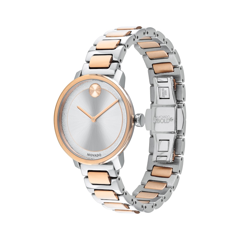 Ladies' Movado Bold® Sugar Two-Tone IP Watch with Silver-Tone Dial (Model: 3600504)