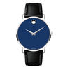 Thumbnail Image 0 of Men's Movado Museum® Classic Strap Watch with Blue Dial (Model: 0607270)