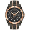 Thumbnail Image 1 of Men's Bulova Precisionist 0.04 CT. T.W. Diamond Two-Tone IP Watch with Black Dial (Model: 98D149)