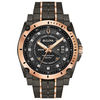 Thumbnail Image 0 of Men's Bulova Precisionist 0.04 CT. T.W. Diamond Two-Tone IP Watch with Black Dial (Model: 98D149)