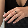 Thumbnail Image 2 of Cushion-Cut Garnet "X" Prong Ring in 10K Gold