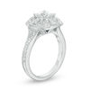 Thumbnail Image 1 of Vera Wang Love Heirloom Collection 0.95 CT. T.W. Princess-Cut Diamond Frame Engagement Ring in 14K White Gold