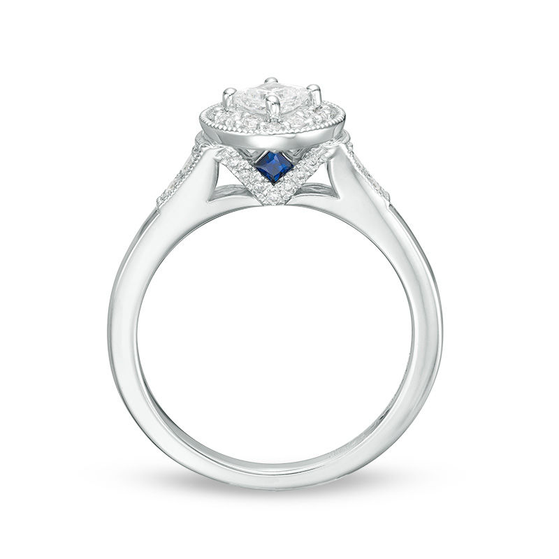 Vera Wang Love Heirloom Collection 0.45 CT. T.W. Princess-Cut Diamond ...