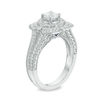 Thumbnail Image 1 of Vera Wang Love Heirloom Collection 0.95 CT. T.W. Diamond Flower Petal Frame Engagement Ring in 14K White Gold