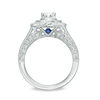 Thumbnail Image 3 of Vera Wang Love Heirloom Collection 0.95 CT. T.W. Diamond Flower Petal Frame Engagement Ring in 14K White Gold
