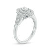 Vera Wang Love Heirloom Collection 0.58 CT. T.W. Oval Diamond Double Frame Engagement Ring in 14K White Gold