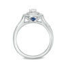 Thumbnail Image 2 of Vera Wang Love Heirloom Collection 0.58 CT. T.W. Oval Diamond Double Frame Engagement Ring in 14K White Gold