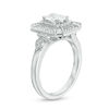 Thumbnail Image 2 of Vera Wang Love Heirloom Collection 0.95 CT. T.W. Oval Diamond Octagon Frame Engagement Ring in 14K White Gold