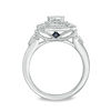 Thumbnail Image 3 of Vera Wang Love Heirloom Collection 0.95 CT. T.W. Oval Diamond Octagon Frame Engagement Ring in 14K White Gold