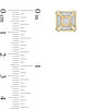 Thumbnail Image 2 of 0.115 CT. T.W. Quad Diamond Vintage-Style Frame Stud Earrings in Sterling Silver with 14K Gold Plate