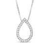 Thumbnail Image 3 of Convertibilities 0.18 CT. T.W. Composite Diamond Teardrop Three-in-One Pendant in Sterling Silver