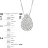 Thumbnail Image 4 of Convertibilities 0.18 CT. T.W. Composite Diamond Teardrop Three-in-One Pendant in Sterling Silver