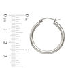 Thumbnail Image 2 of 25.0mm Polished Hoop Earrings in Sterling Silver
